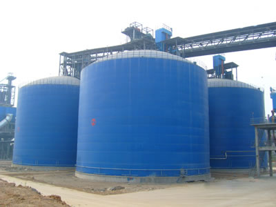 江海水泥钢板库改造